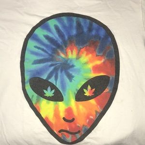 Spencer’s alien tie dye t shirt